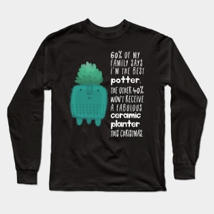 Handmade Ceramic Planter Long Sleeve T-Shirt